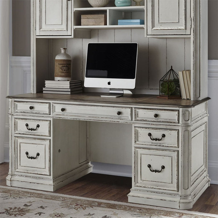 Liberty Magnolia Manor Credenza in Antique White - J. Patrick’s Furniture (Pooler, GA)