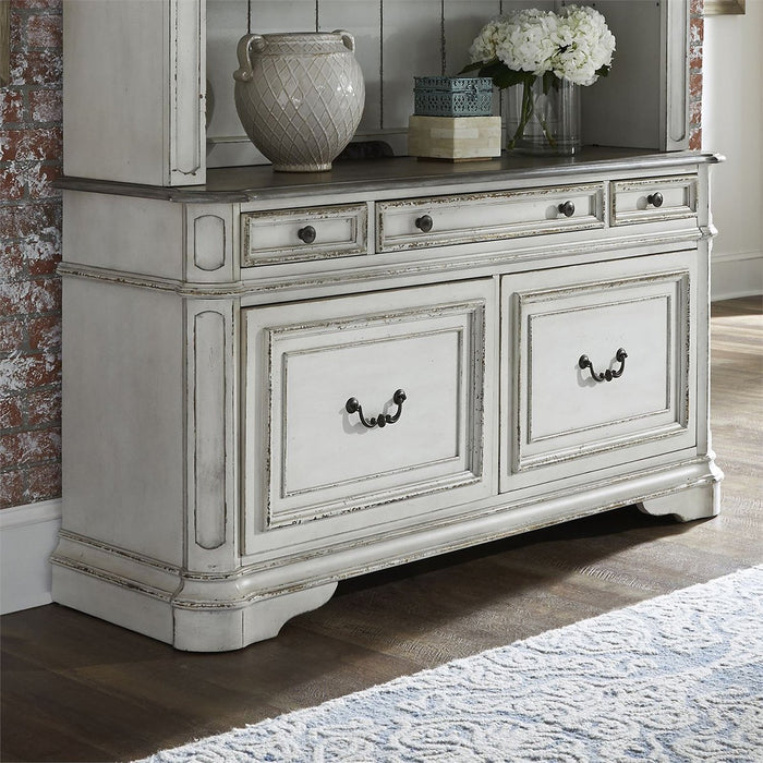 Liberty Magnolia Manor Credenza in Antique White - J. Patrick’s Furniture (Pooler, GA)