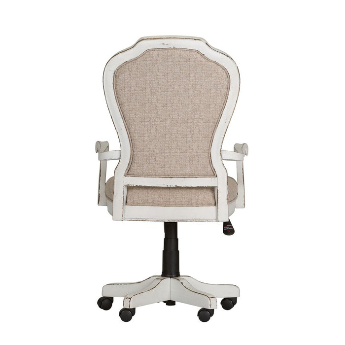 Liberty Magnolia Manor Jr Executive Desk Chair in Antique White - J. Patrick’s Furniture (Pooler, GA)