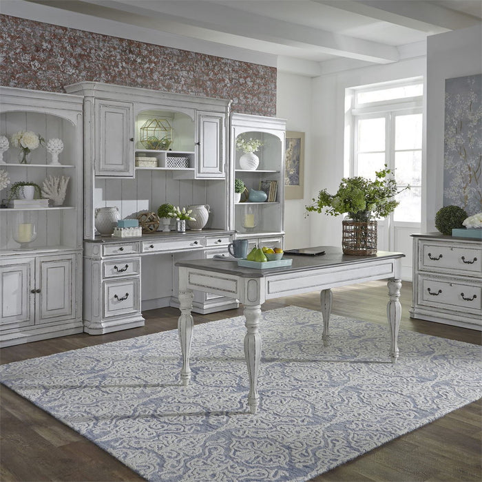 Liberty Magnolia Manor Credenza with Hutch in Antique White 244-HOJ-CHS - J. Patrick’s Furniture (Pooler, GA)