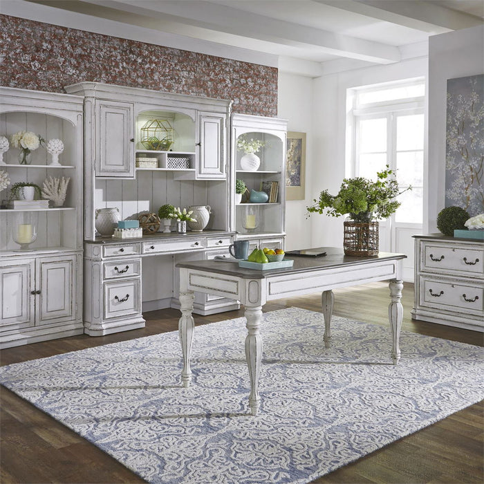 Liberty Magnolia Manor Credenza with Hutch in Antique White 244-HOJ-CHS - J. Patrick’s Furniture (Pooler, GA)