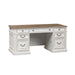 Liberty Magnolia Manor Jr Executive Desk in Antique White 244-HOJ-DSK - J. Patrick’s Furniture (Pooler, GA)