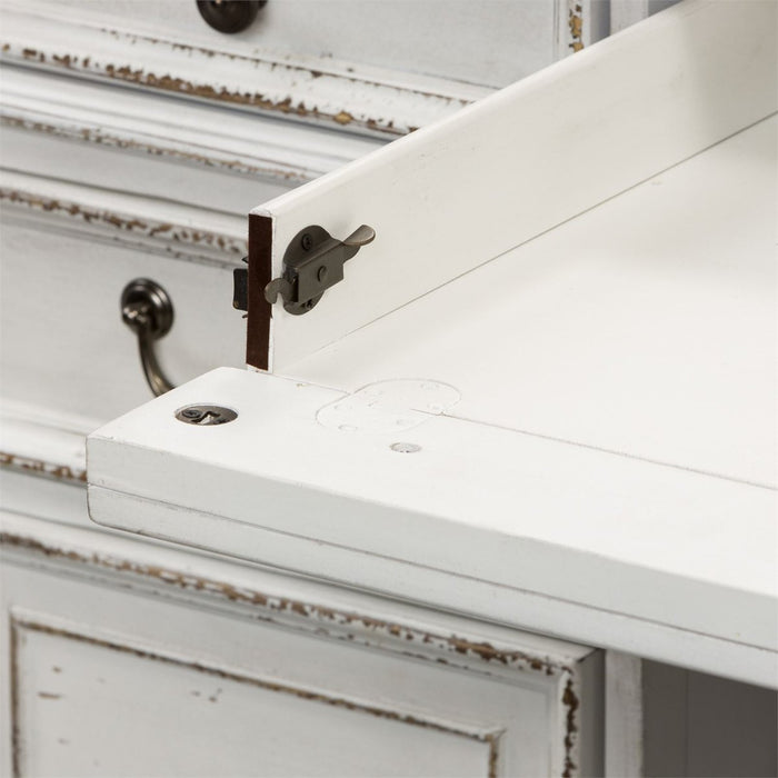 Liberty Magnolia Manor Jr Executive Desk in Antique White 244-HOJ-DSK - J. Patrick’s Furniture (Pooler, GA)