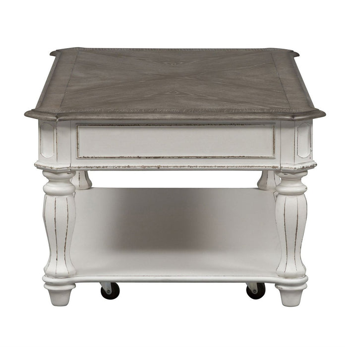 Liberty Magnolia Manor Rectangular Cocktail Table in Antique White - J. Patrick’s Furniture (Pooler, GA)