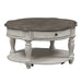 Liberty Magnolia Manor Round Cocktail Table in Antique White - J. Patrick’s Furniture (Pooler, GA)