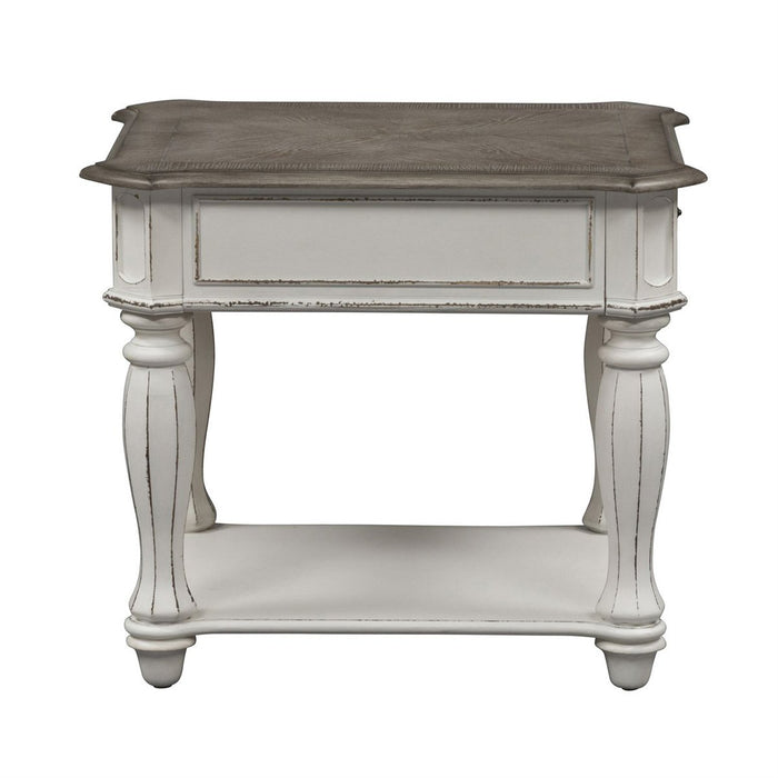 Liberty Magnolia Manor End Table in Antique White - J. Patrick’s Furniture (Pooler, GA)