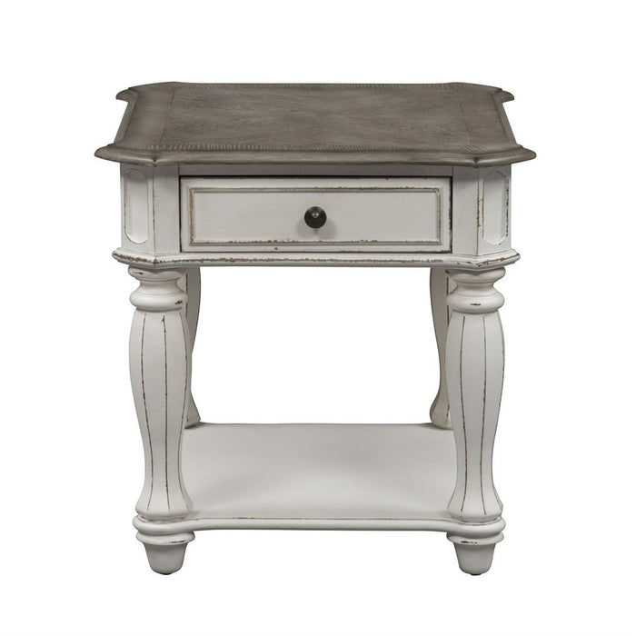 Liberty Magnolia Manor End Table in Antique White - J. Patrick’s Furniture (Pooler, GA)