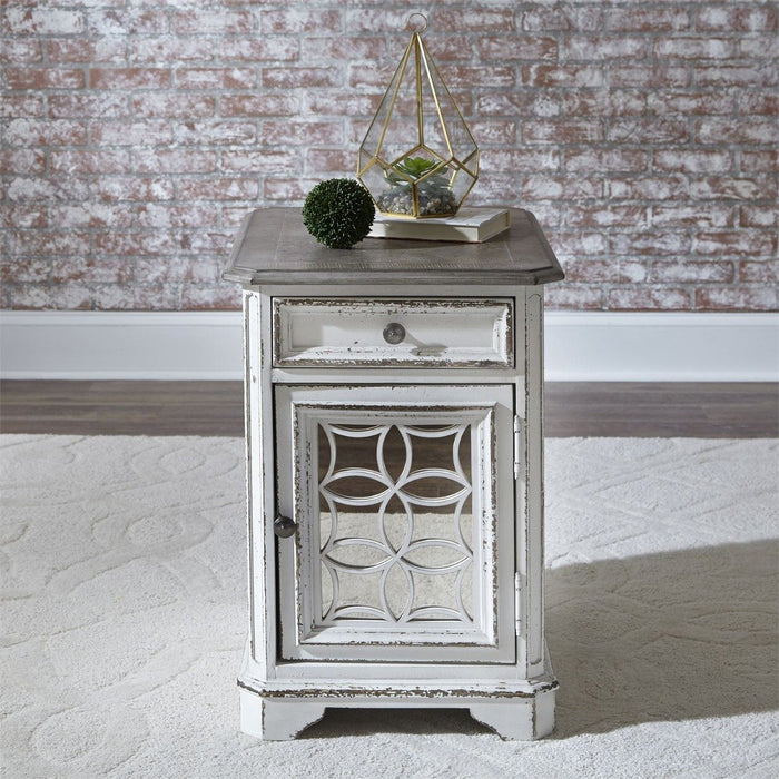 Liberty Magnolia Manor Chair Side Table in Antique White - J. Patrick’s Furniture (Pooler, GA)