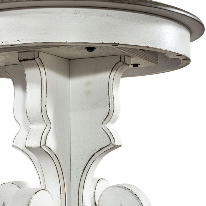 Liberty Magnolia Manor Round End Table in Antique White - J. Patrick’s Furniture (Pooler, GA)