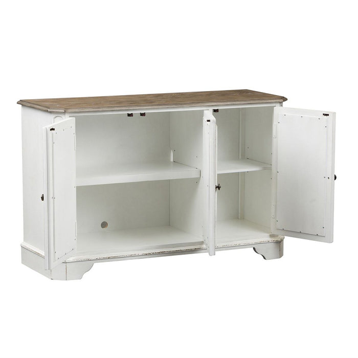 Liberty Magnolia Manor TV Console in Antique White - J. Patrick’s Furniture (Pooler, GA)