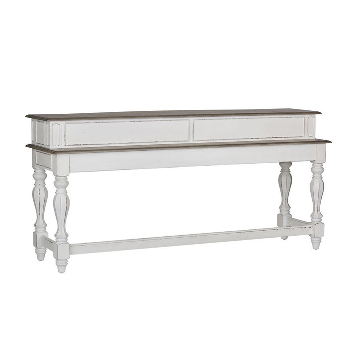 Liberty Magnolia Manor Console Bar Table in Antique White - J. Patrick’s Furniture (Pooler, GA)
