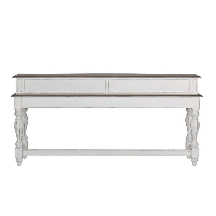 Liberty Magnolia Manor Console Bar Table in Antique White - J. Patrick’s Furniture (Pooler, GA)