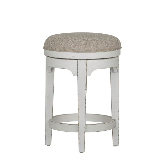 Magnolia Manor Console Swivel Stool in Antique White image