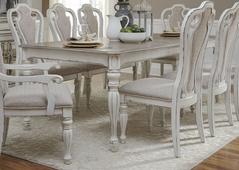Liberty Furniture Magnolia Manor Upholstered Splat Back Side Chair in Antique White (Set of 2) - J. Patrick’s Furniture (Pooler, GA)