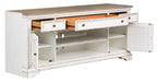 Liberty Magnolia Manor Entertainment TV Stand in Antique White - J. Patrick’s Furniture (Pooler, GA)