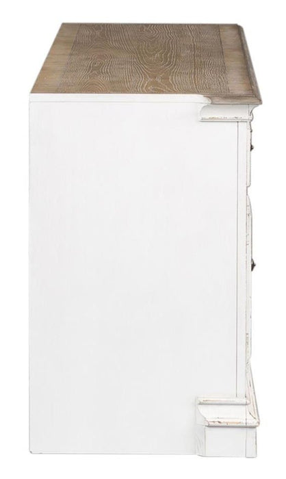 Liberty Magnolia Manor Entertainment TV Stand in Antique White - J. Patrick’s Furniture (Pooler, GA)