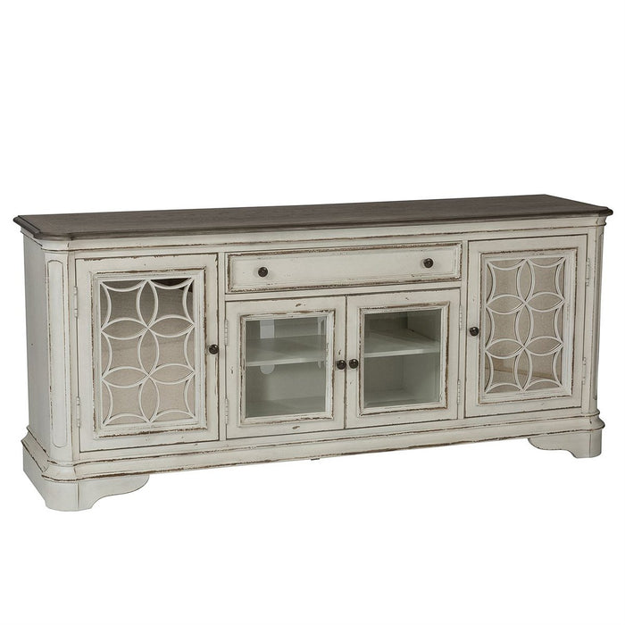 Liberty Magnolia Manor Entertainment TV Stand in Antique White - J. Patrick’s Furniture (Pooler, GA)