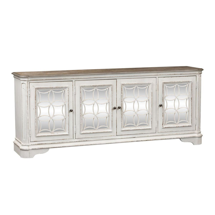 Liberty Magnolia Manor Entertainment TV Stand in Antique White - J. Patrick’s Furniture (Pooler, GA)