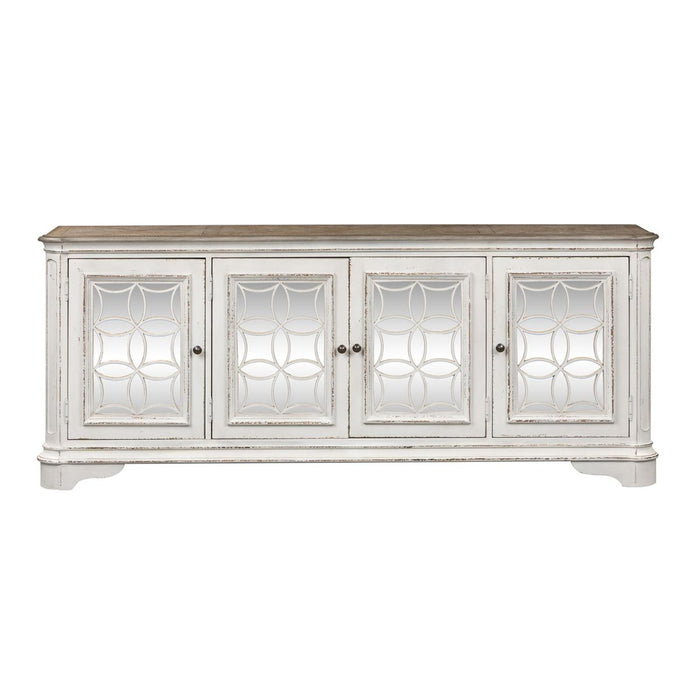 Liberty Magnolia Manor Entertainment TV Stand in Antique White - J. Patrick’s Furniture (Pooler, GA)