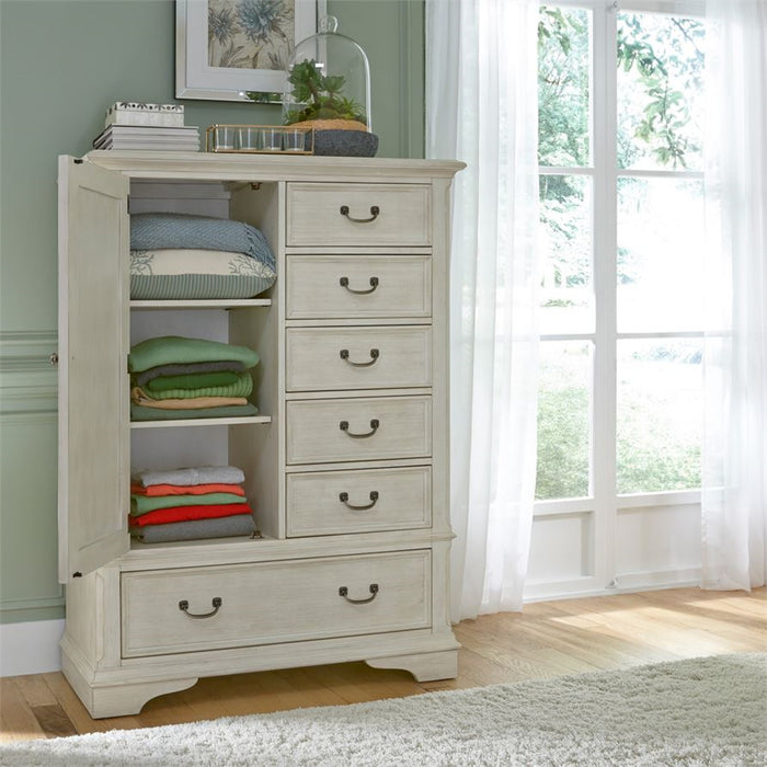 Liberty Funiture Bayside Gentleman's Chest in Antique White - J. Patrick’s Furniture (Pooler, GA)