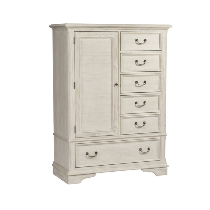Liberty Funiture Bayside Gentleman's Chest in Antique White - J. Patrick’s Furniture (Pooler, GA)
