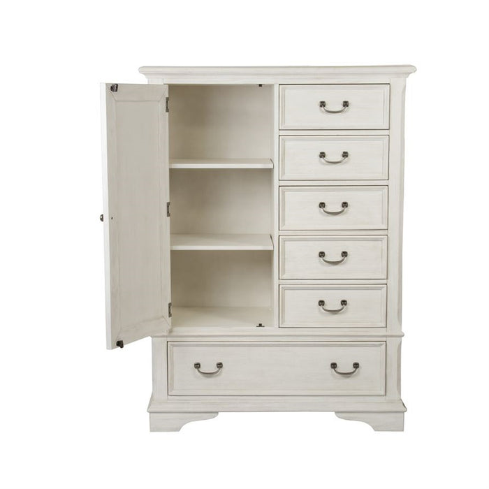 Liberty Funiture Bayside Gentleman's Chest in Antique White - J. Patrick’s Furniture (Pooler, GA)