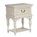 Liberty Funiture Bayside Leg Nightstand in Antique White - J. Patrick’s Furniture (Pooler, GA)