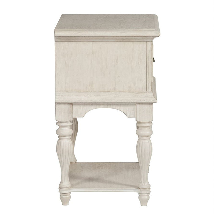Liberty Funiture Bayside Leg Nightstand in Antique White - J. Patrick’s Furniture (Pooler, GA)
