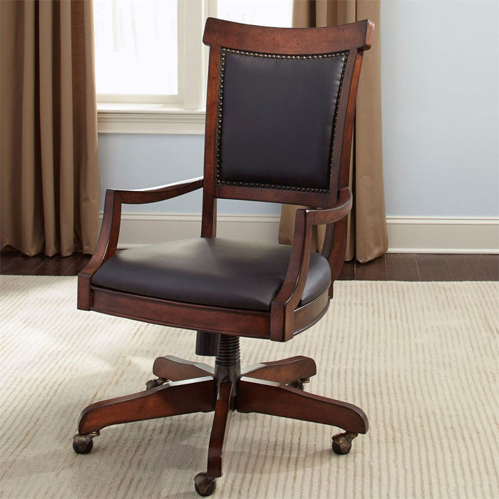 Liberty Brayton Manor Jr Executive Desk Chair (RTA) in Cognac - J. Patrick’s Furniture (Pooler, GA)