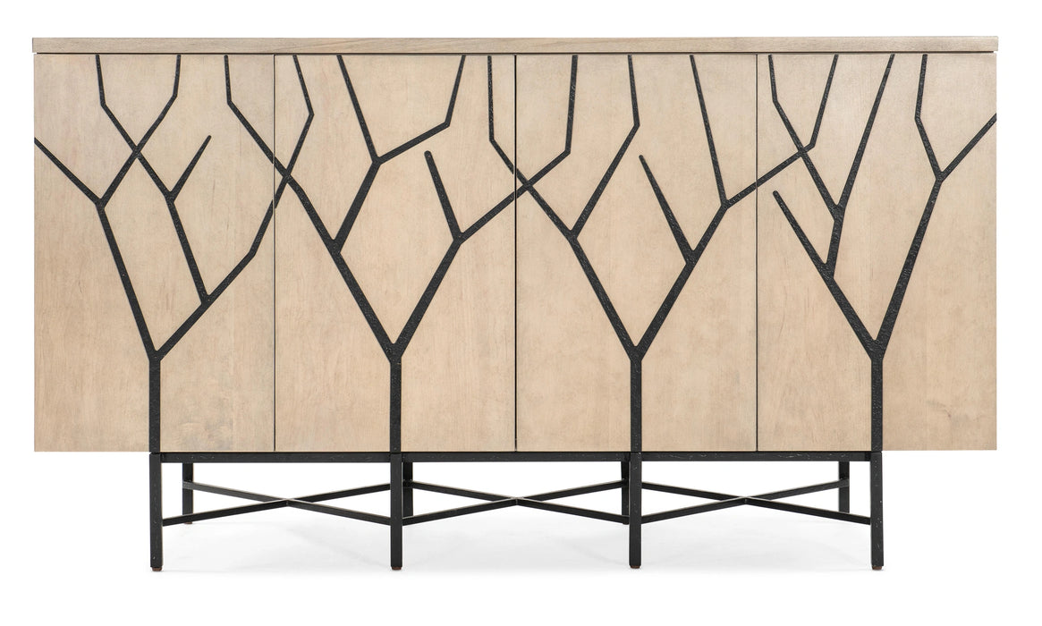 Melange Branched Four Door Entertainment Credenza