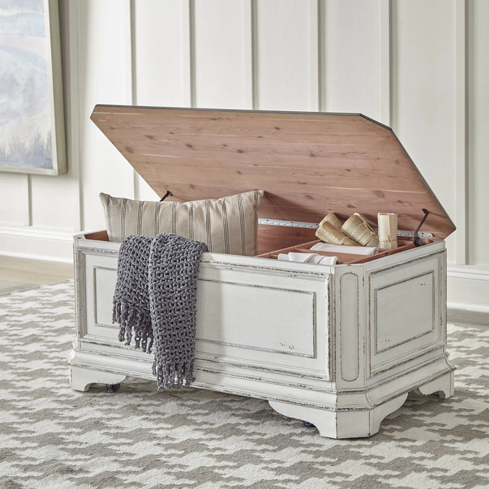 Magnolia Manor Storage Trunk in Antique White image