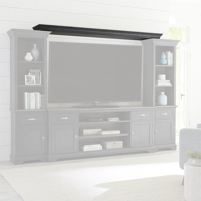 Liberty Furniture Ocean Isle Entertainment Center with Piers in Slate with Weathered Pine - J. Patrick’s Furniture (Pooler, GA)