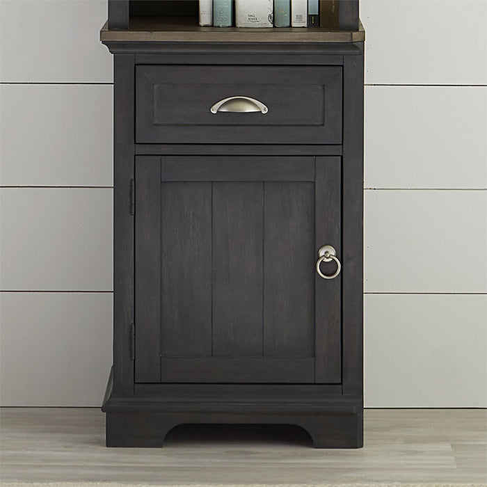 Liberty Furniture Ocean Isle Left Pier Unit in Slate with Weathered Pine - J. Patrick’s Furniture (Pooler, GA)