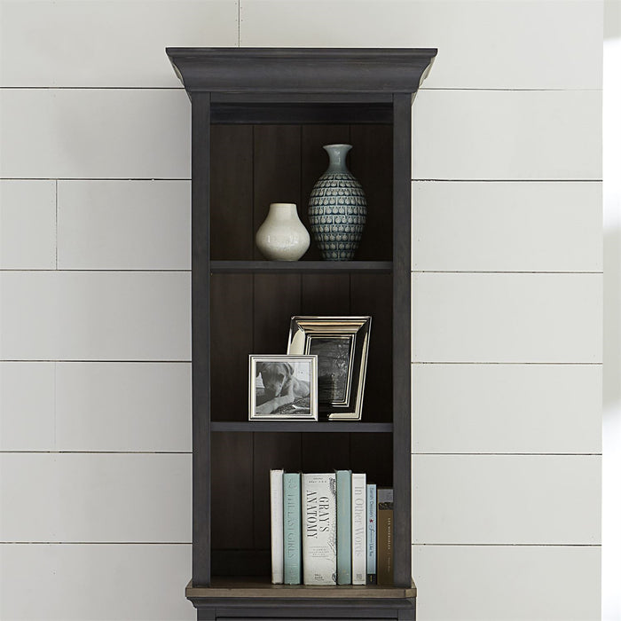 Liberty Furniture Ocean Isle Left Pier Unit in Slate with Weathered Pine - J. Patrick’s Furniture (Pooler, GA)