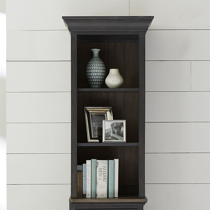 Liberty Furniture Ocean Isle Right Pier Unit in Slate with Weathered Pine - J. Patrick’s Furniture (Pooler, GA)