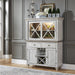 Liberty Furniture Ocean Isle Buffet in Antique White with Weathered Pine - J. Patrick’s Furniture (Pooler, GA)