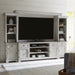 Liberty Furniture Ocean Isle 72 Inch Entertainment TV Stand in Antique White with Weathered Pine - J. Patrick’s Furniture (Pooler, GA)