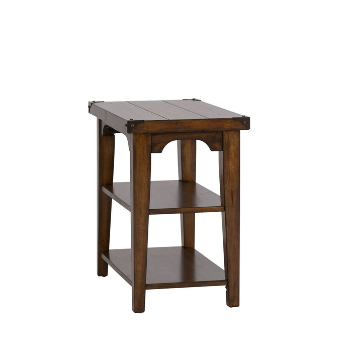 Liberty Aspen Skies Chair Side Table in Russet Brown - J. Patrick’s Furniture (Pooler, GA)
