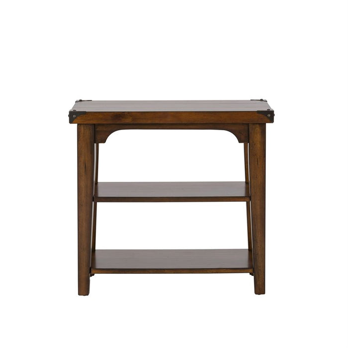 Liberty Aspen Skies Chair Side Table in Russet Brown - J. Patrick’s Furniture (Pooler, GA)