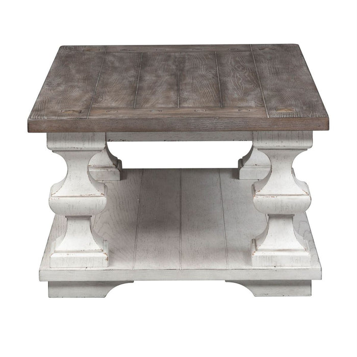 Liberty Sedona Cocktail Table in Heavy Distressed White - J. Patrick’s Furniture (Pooler, GA)
