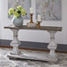 Liberty Sedona Sofa Table in Heavy Distressed White - J. Patrick’s Furniture (Pooler, GA)