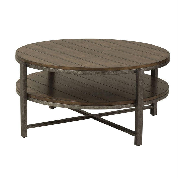 Liberty Breckinridge Round Cocktail Table in Mahogany - J. Patrick’s Furniture (Pooler, GA)