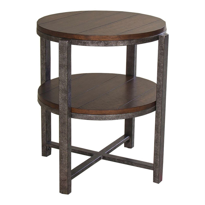 Liberty Breckinridge Round End Table in Mahogany - J. Patrick’s Furniture (Pooler, GA)