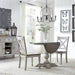 Liberty Furniture Cottage Lane Drop Leaf Single Pedestal Table in Antique White - J. Patrick’s Furniture (Pooler, GA)