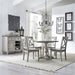 Liberty Furniture Cottage Lane Drop Leaf Single Pedestal Table in Antique White - J. Patrick’s Furniture (Pooler, GA)