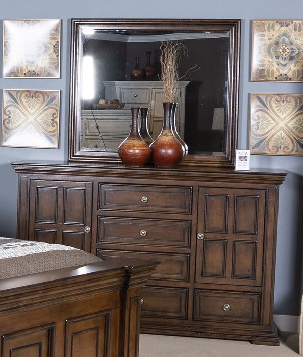 Liberty Furniture Big Valley Mirror in Brownstone - J. Patrick’s Furniture (Pooler, GA)