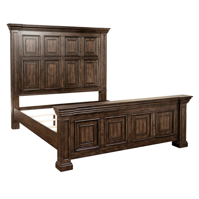 Big Valley King Panel Bed, Dresser & Mirror