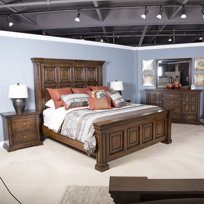 Liberty Furniture Big Valley Queen Panel Bed in Brownstone - J. Patrick’s Furniture (Pooler, GA)