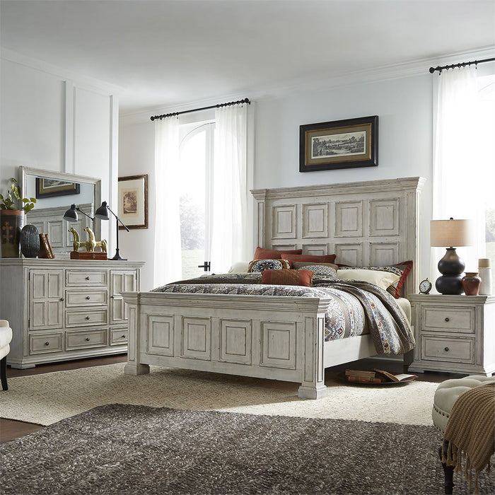 Liberty Furniture Big Valley Queen Panel Bed in Whitestone - J. Patrick’s Furniture (Pooler, GA)