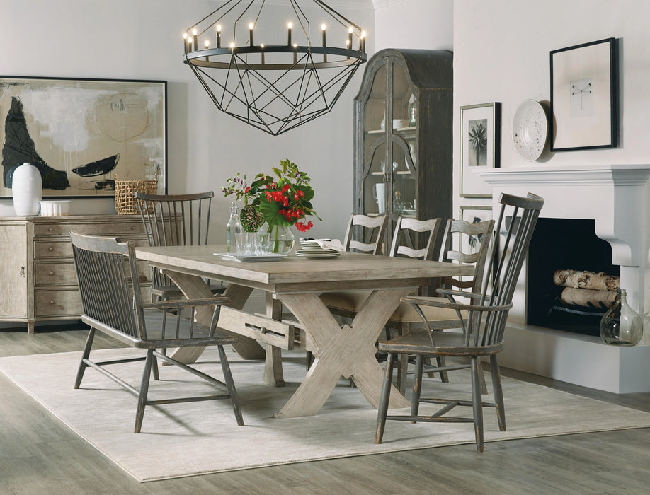 Alfresco Vittorio 80in Rectangle Dining Table w/ 2-22in Leaves